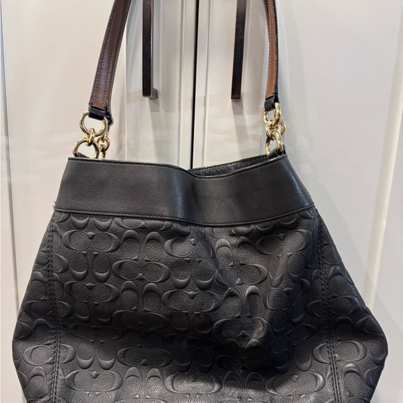 Coach Lexy Shoulder Bag in Signature Black Leather See Description - Picture 8 of 10